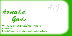arnold godi business card
